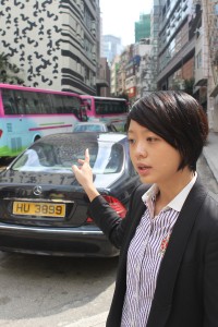 中西區區議員蕭嘉怡。鄧啟賢攝