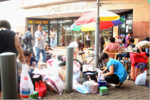 Parallel traders flood the once serene community. 